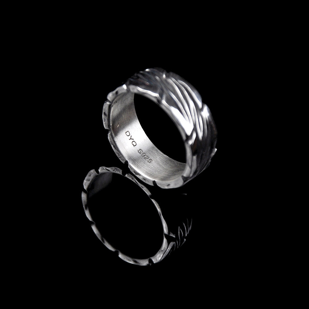 DYQ Jewelry 树纹 925银戒指