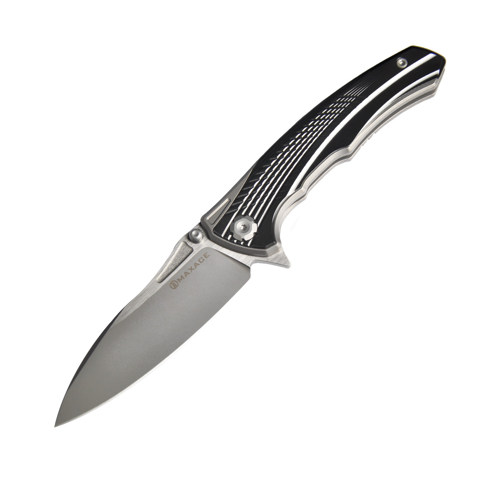Maxace Knives 渡鸦三代 M390钢 钛柄镶嵌锆 1680
