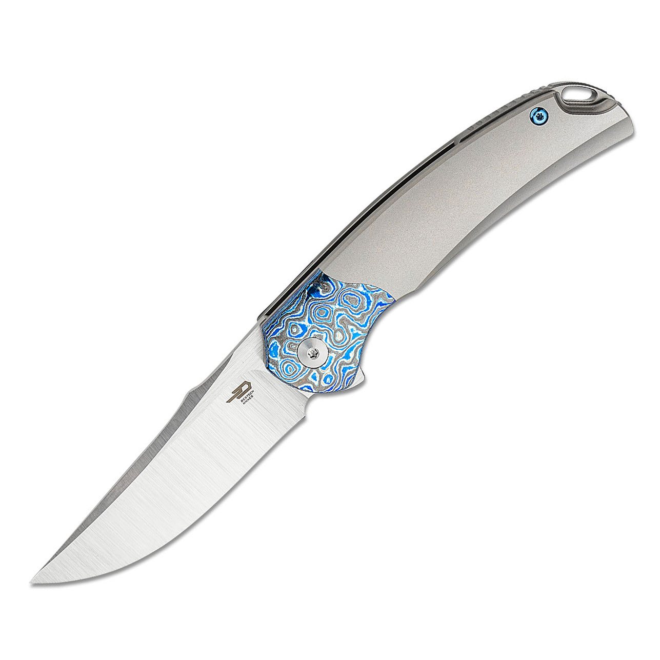Bestech Knives M390钢 钛合金柄镶嵌锆马 BT2111D