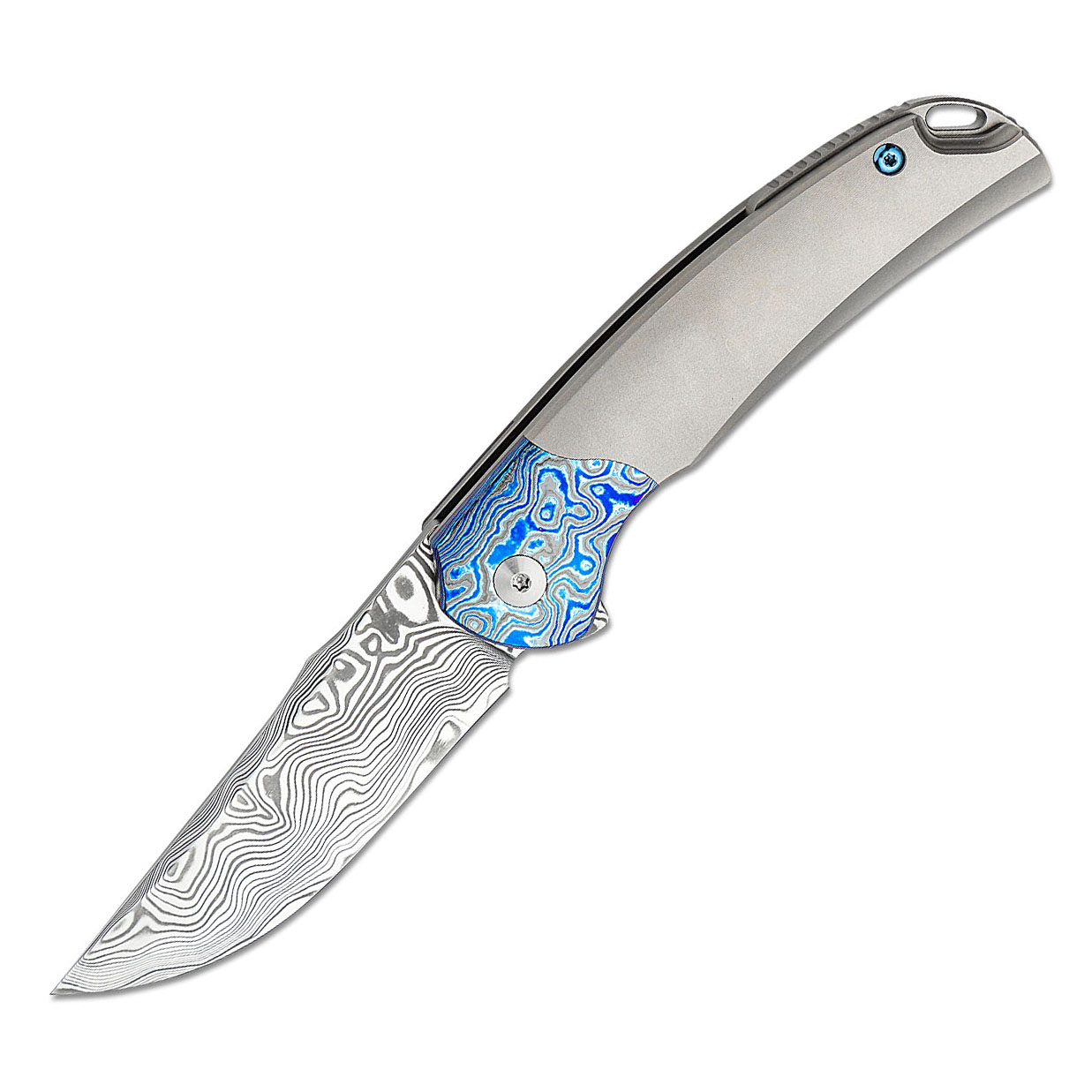 Bestech Knives BT2111E 大马士革钢 钛合金柄 锆钛刀枕