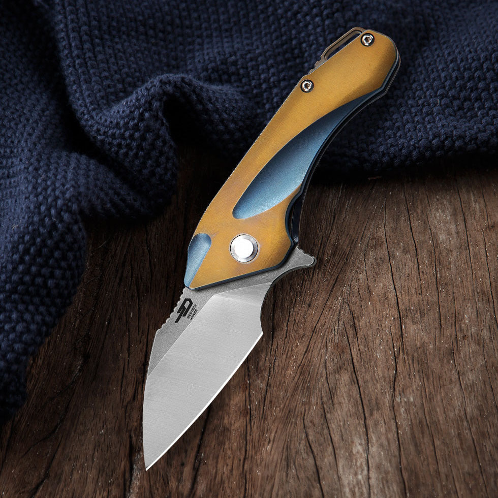 Bestech Knives Goblin CPM-S35VN钢 钛合金镶嵌碳纤维柄 BT1711B 1180