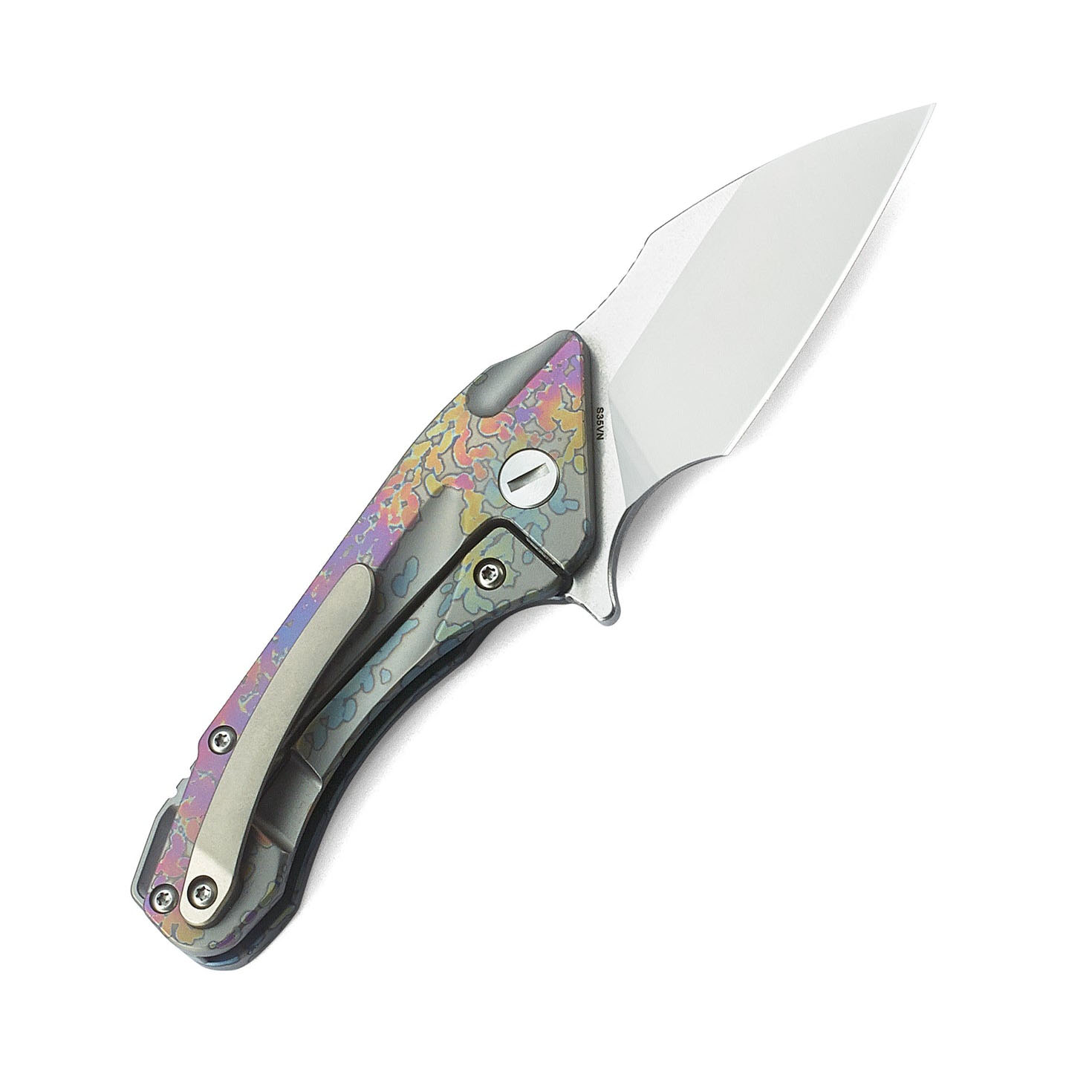 Bestech Knives Goblin CPM-S35VN钢 钛合金镶嵌碳纤维柄 BT1711D 1180