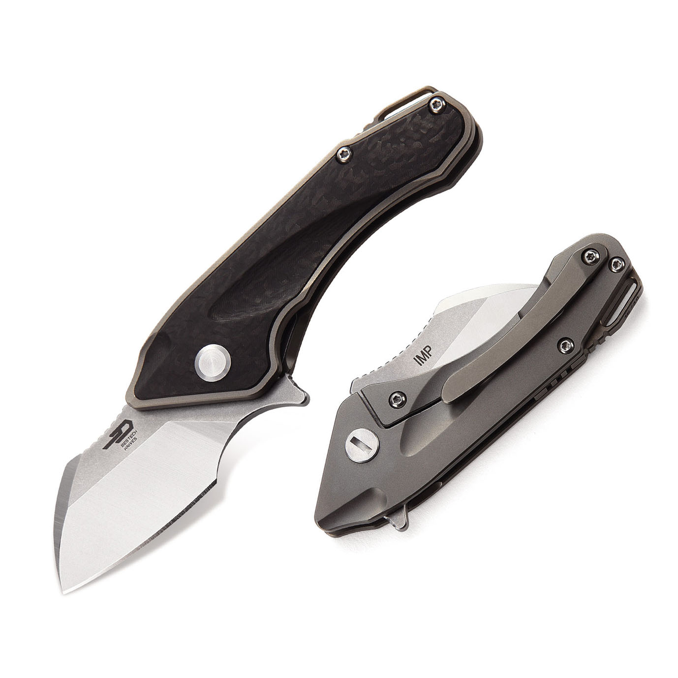 Bestech Knives Imp CPM-S35VN钢 钛合金+碳纤维柄 BT1710A 1180
