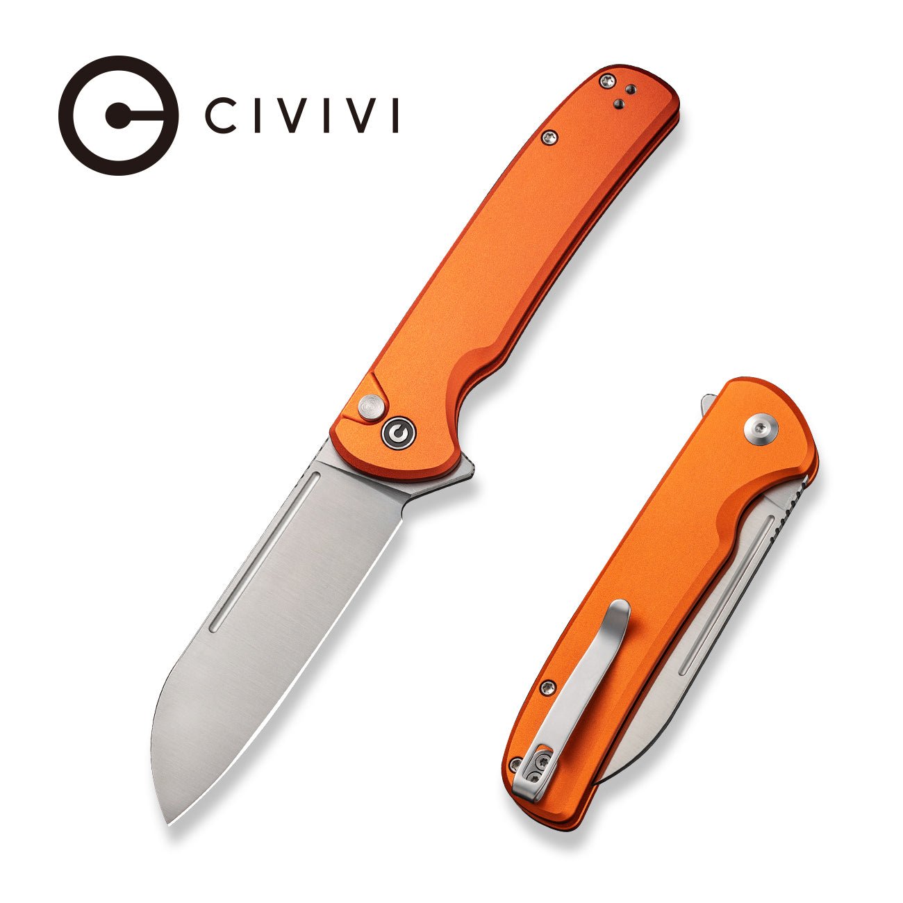 CIVIVI Chevalier II 14C28N钢 铝合金柄 C20022B-2 橘色 599