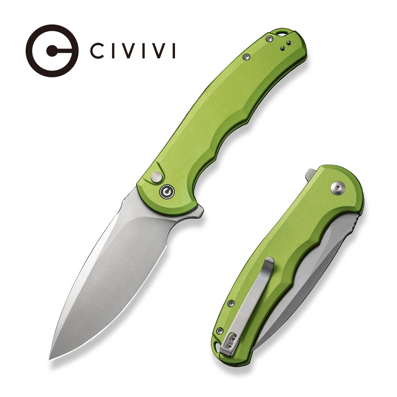 CIVIVI Button Lock Praxis Nitro-V钢 铝柄 C18026E-3 绿色 640