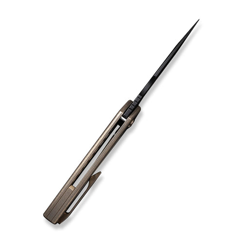 WEKNIFE Harpen CPM-20CV钢 钛合金柄 WE23019-3 棕色 2188