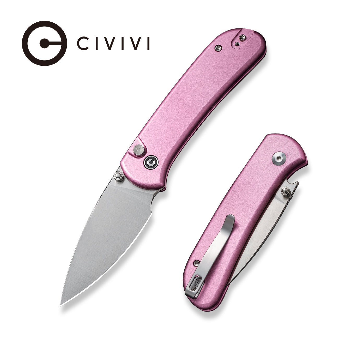 CIVIVI Qubit 14C28N钢 铝柄 C22030E-5 粉红色 575