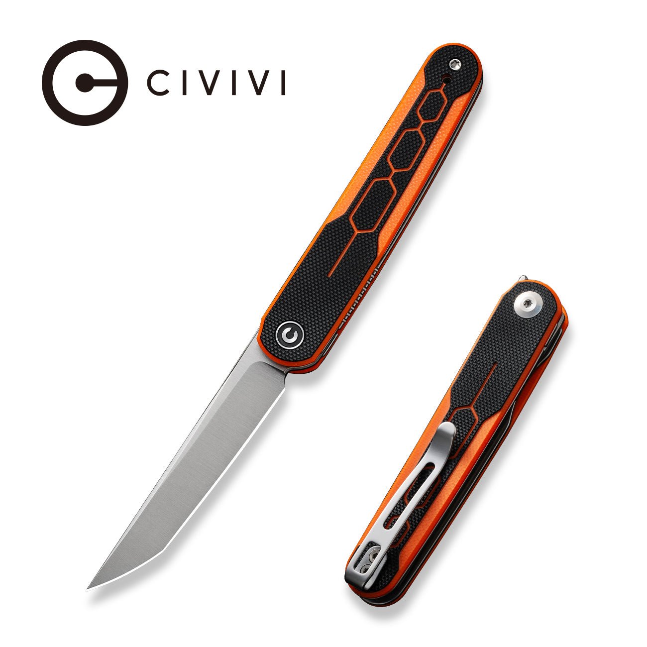 CIVIVI KwaiQ Nitro-V钢 G10柄 C23015-2 橙色