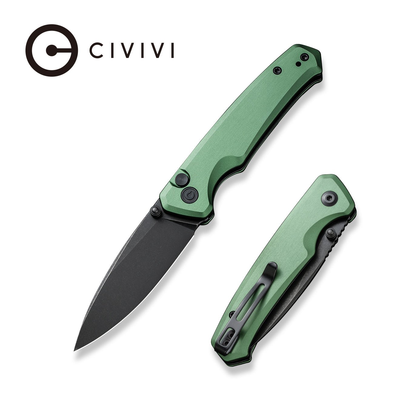 CIVIVI Altus Button Lock Nitro-V钢 铝柄 C20076-5 绿色 621
