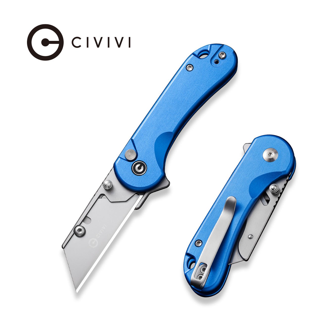 CIVIVI Elementum 6Cr钢美工刀片 铝柄 C23039B-2 蓝色 375