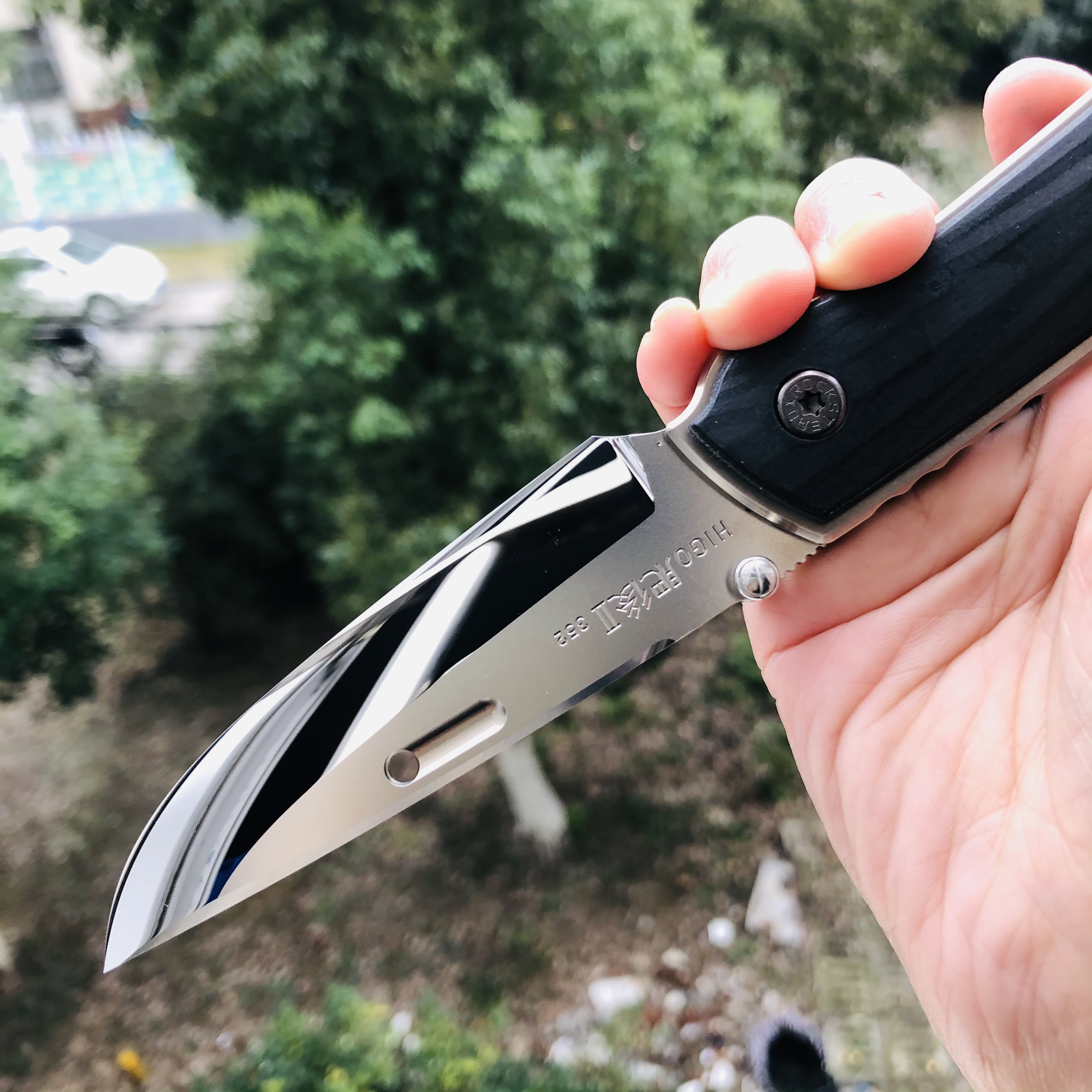 Rockstead HIGO II X-CF-ZDP-SG 花田洋肥厚 钛+木纹碳纤维 11600
