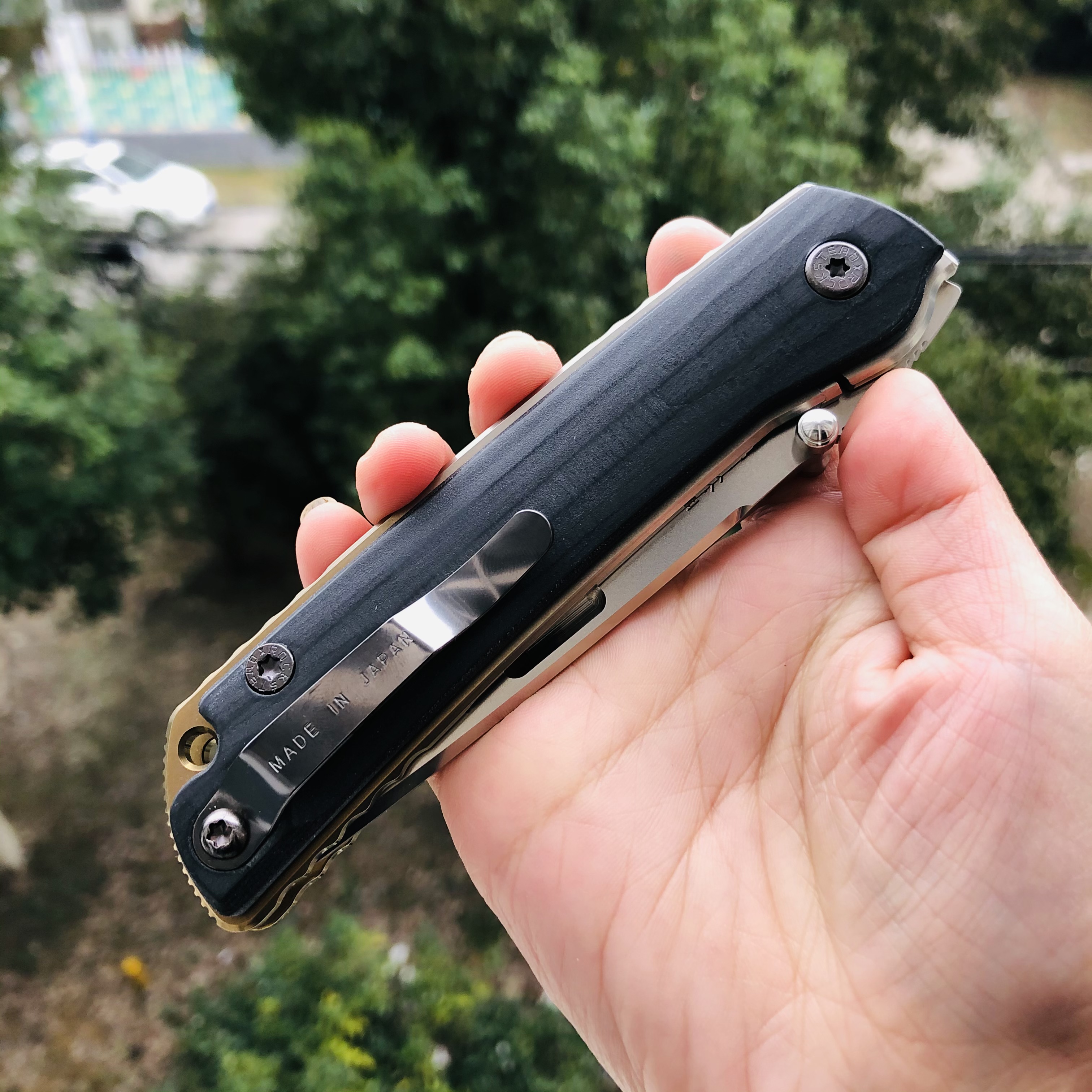 Rockstead HIGO II X-CF-ZDP-SG 花田洋肥厚 钛+木纹碳纤维 11600