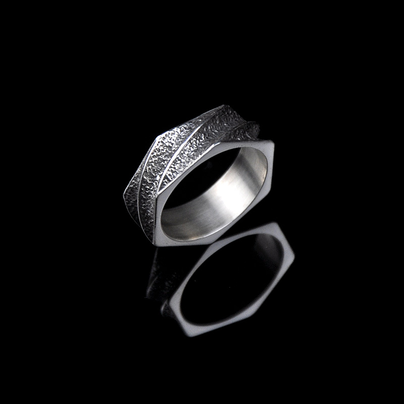 DYQ Jewelry Nut 螺母 925银戒指