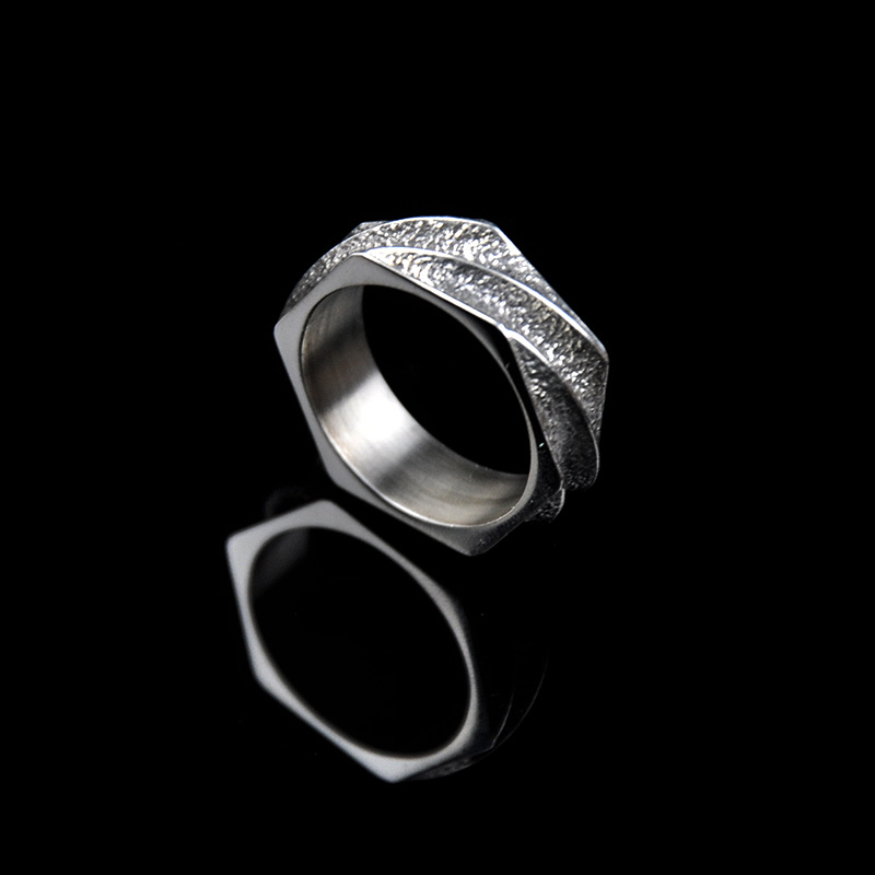 DYQ Jewelry Nut 螺母 925银戒指