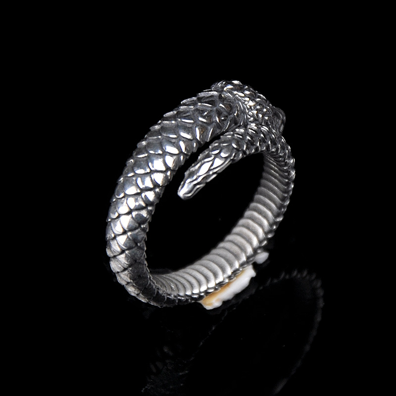 DYQ Jewelry Snake 蛇 925银戒指 男戒