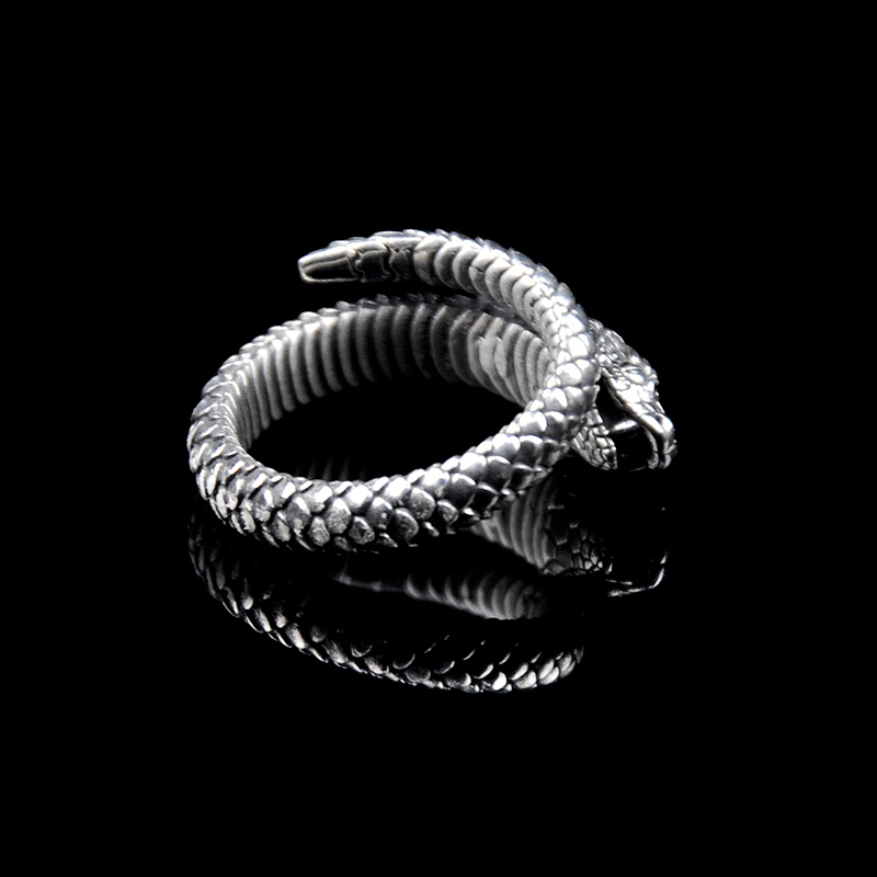 DYQ Jewelry Snake 蛇 925银戒指 男戒