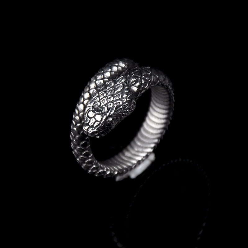 DYQ Jewelry Snake 蛇 925银戒指 男戒
