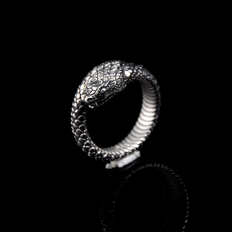 DYQ Jewelry Snake 蛇 925银戒指 男戒