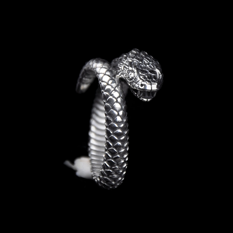 DYQ Jewelry Snake 蛇 925银戒指 男戒
