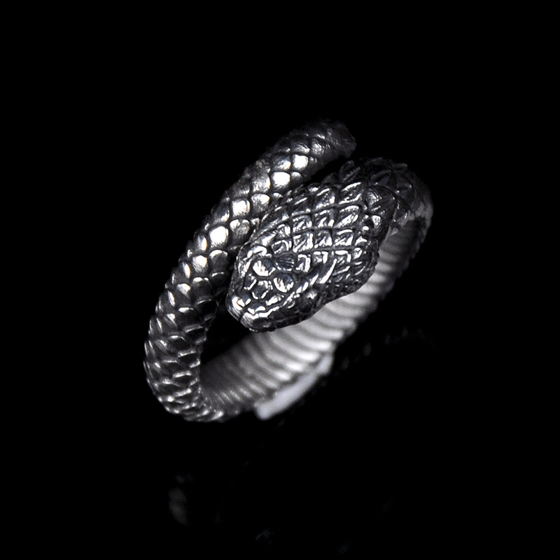 DYQ Jewelry Snake 蛇 925银戒指 男戒