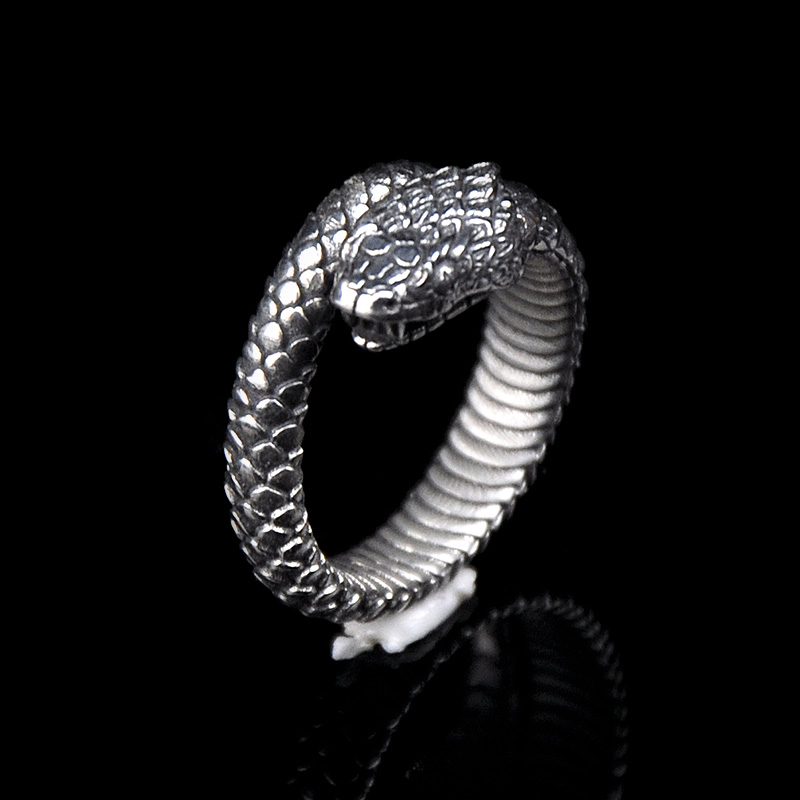 DYQ Jewelry Snake 蛇 925银戒指 男戒