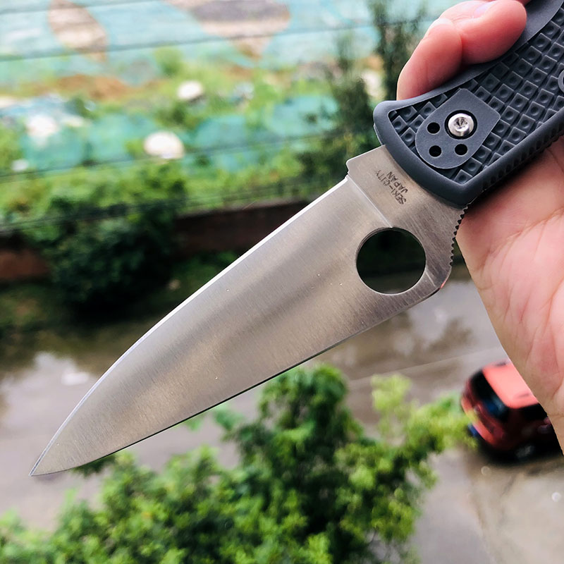 Spyderco C10FPGY VG10刃材 FRN尼龙手柄 690