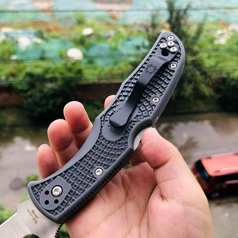 Spyderco C10FPGY VG10刃材 FRN尼龙手柄 690