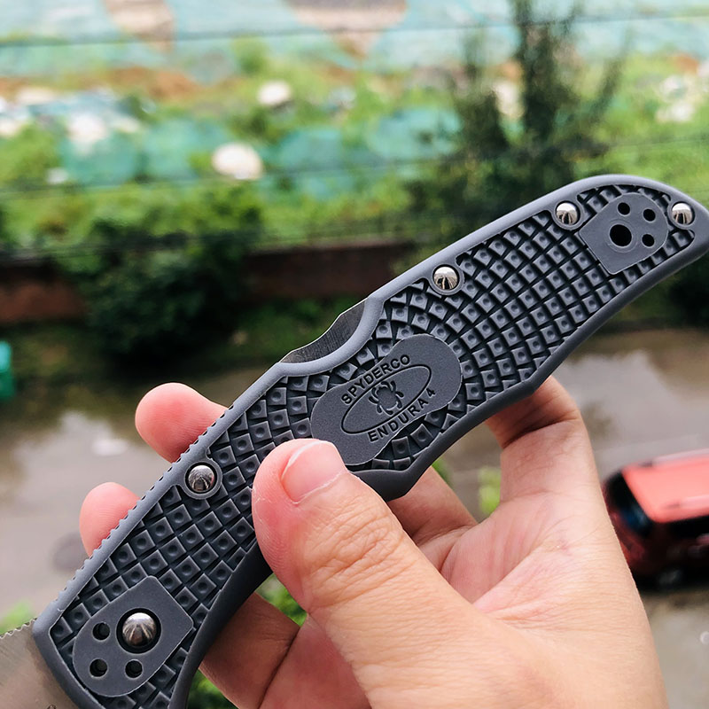 Spyderco C10FPGY VG10刃材 FRN尼龙手柄 690