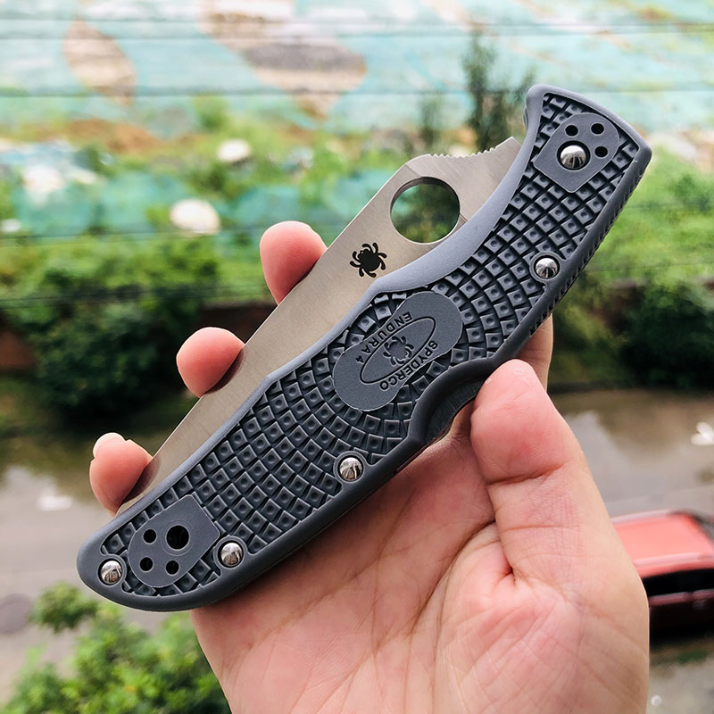 Spyderco C10FPGY VG10刃材 FRN尼龙手柄 690