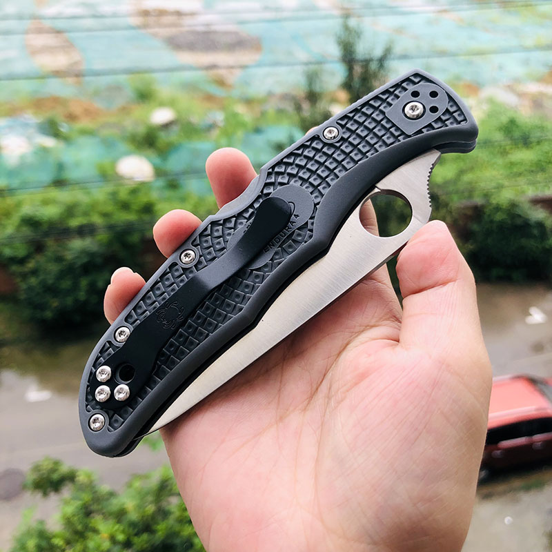 Spyderco C10FPGY VG10刃材 FRN尼龙手柄 690