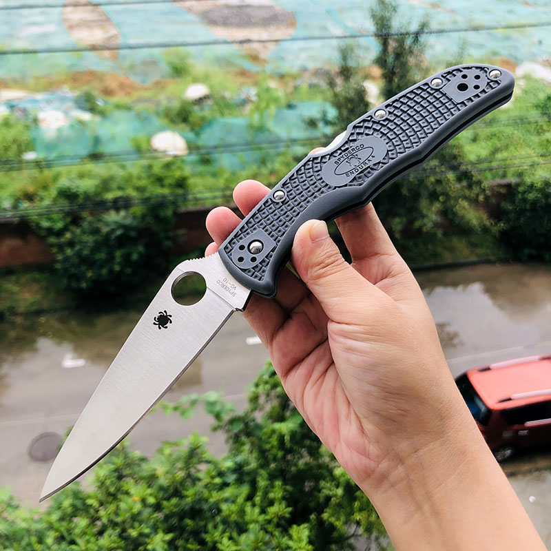 Spyderco C10FPGY VG10刃材 FRN尼龙手柄 690
