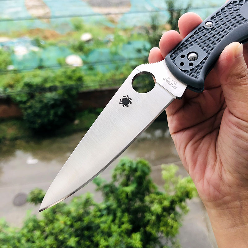 Spyderco C10FPGY VG10刃材 FRN尼龙手柄 690