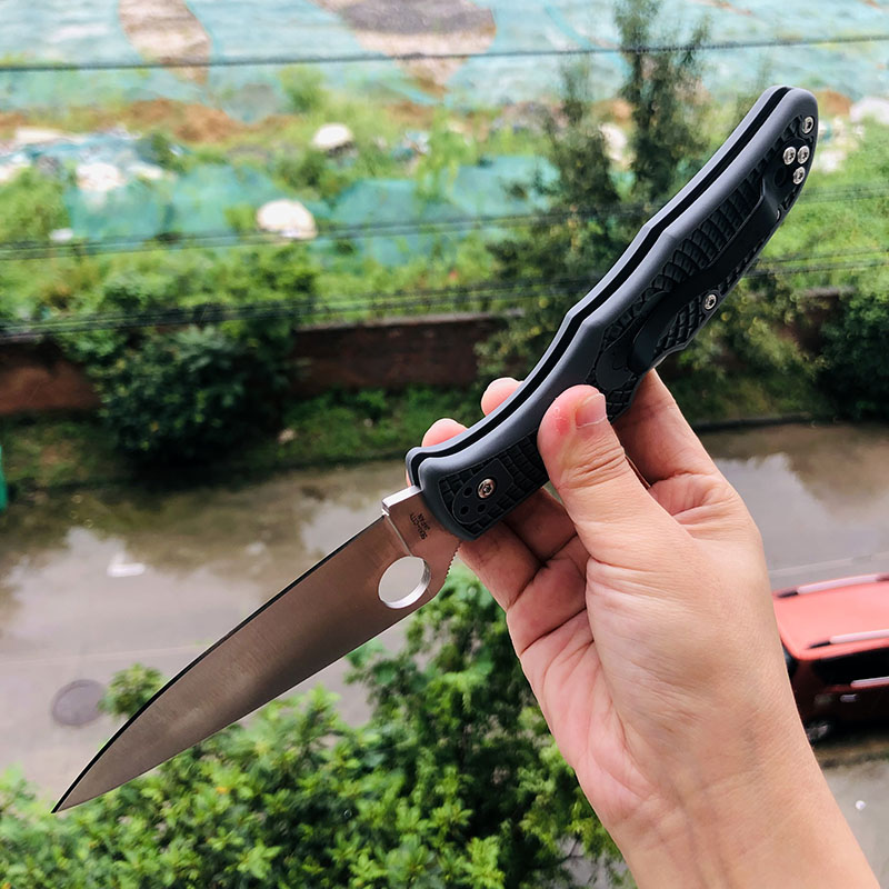 Spyderco C10FPGY VG10刃材 FRN尼龙手柄 690