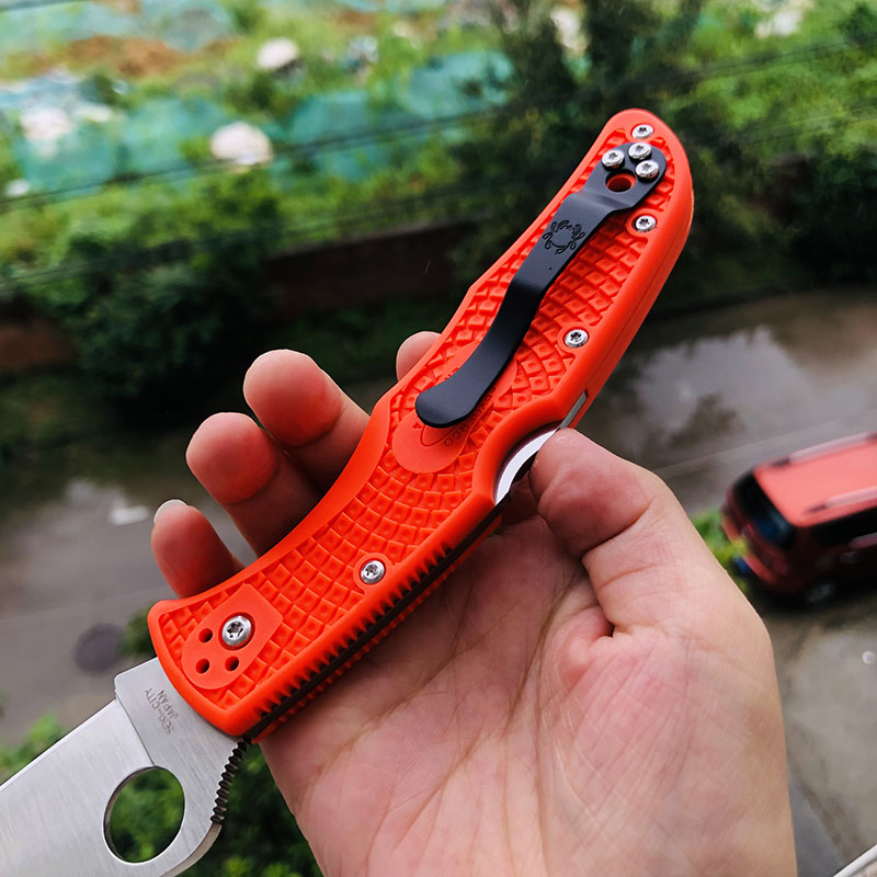 Spyderco C10FPOR VG10刃材 FRN尼龙手柄 690
