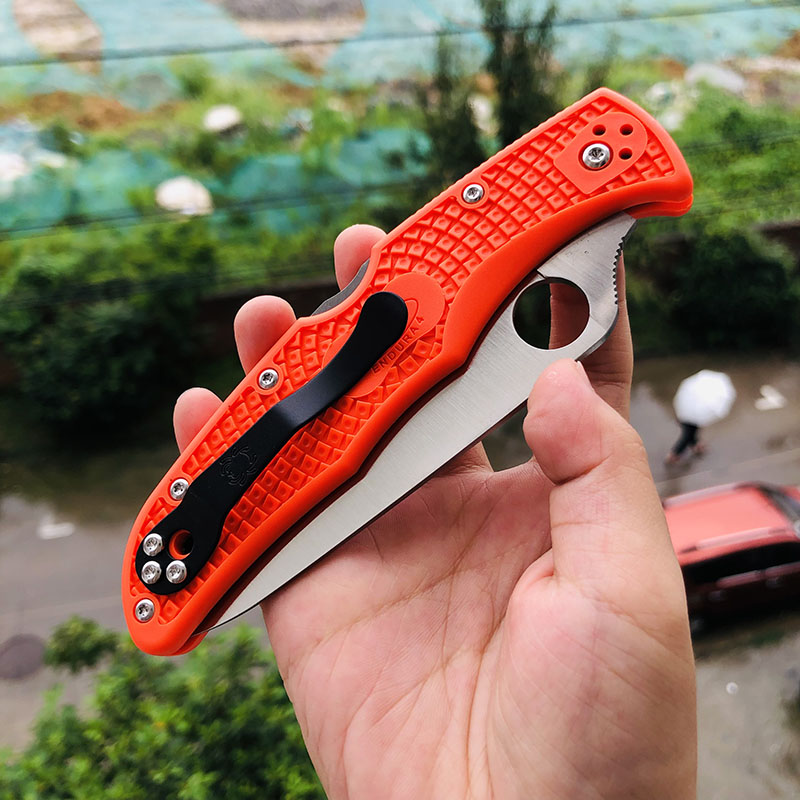Spyderco C10FPOR VG10刃材 FRN尼龙手柄 690
