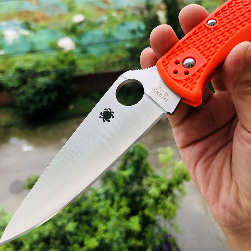 Spyderco C10FPOR VG10刃材 FRN尼龙手柄 690