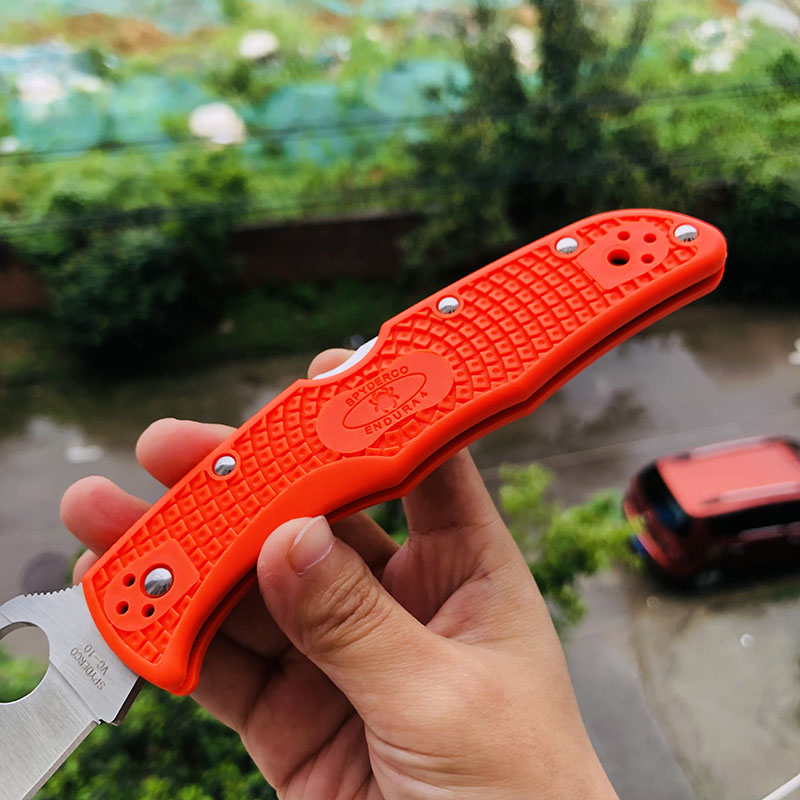 Spyderco C10FPOR VG10刃材 FRN尼龙手柄 690