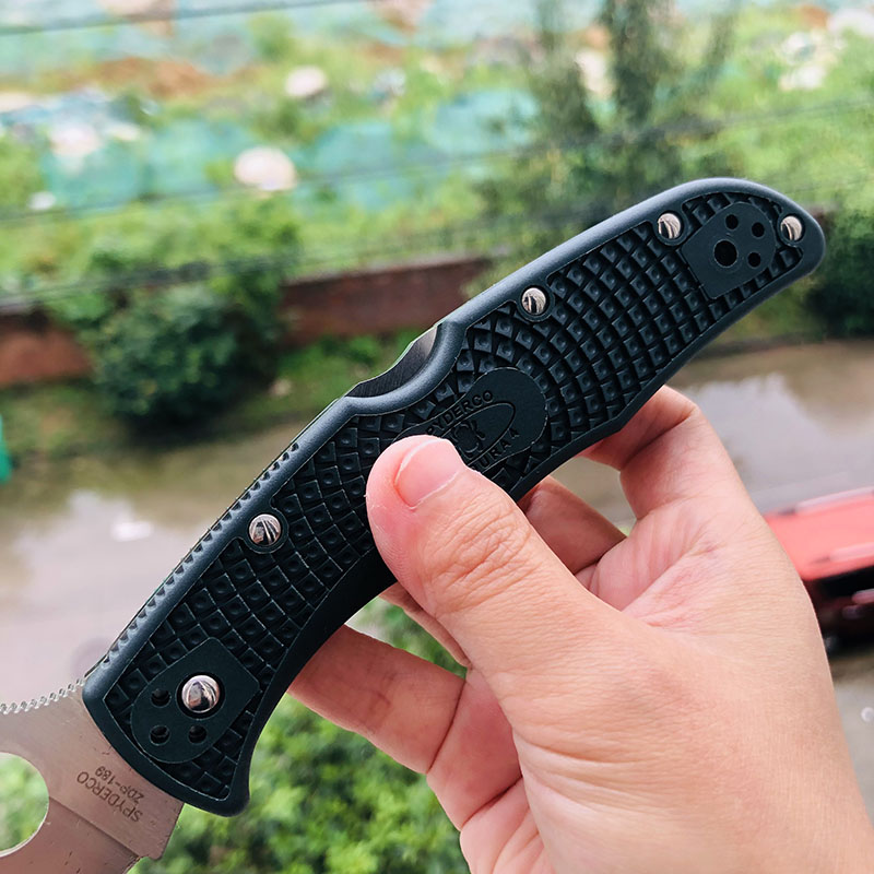 Spyderco C10PGRE ZDP-189 FRN尼龙手柄 1026