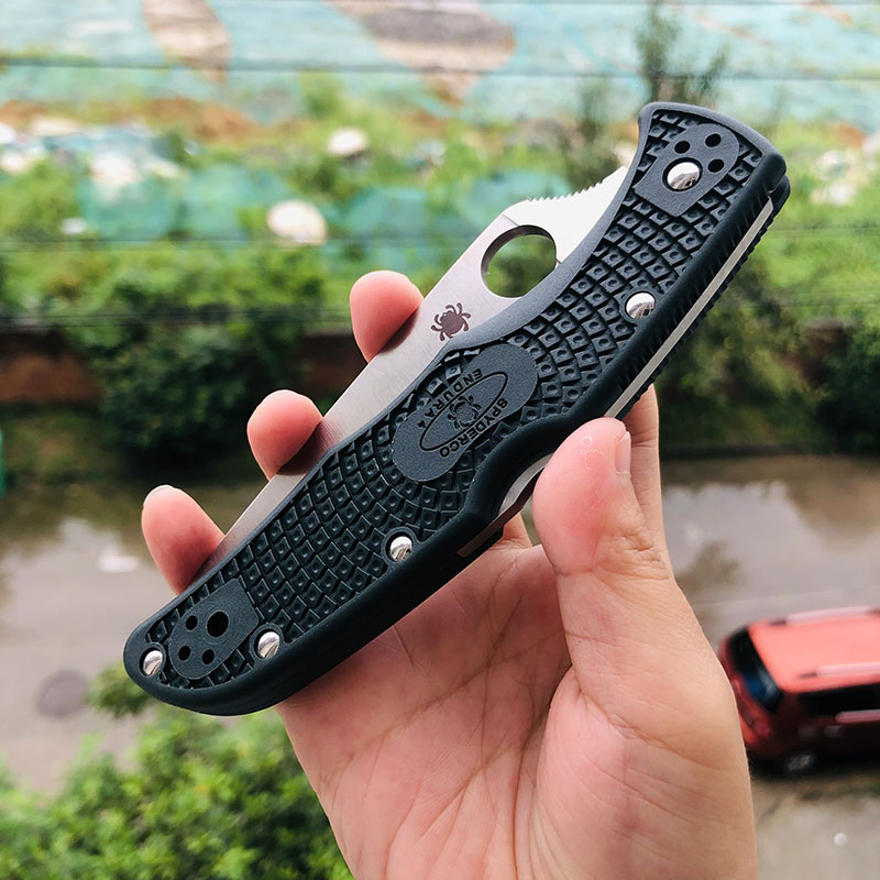 Spyderco C10PGRE ZDP-189 FRN尼龙手柄 1026