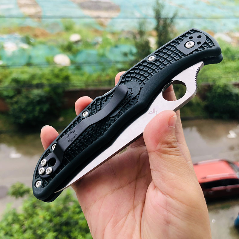 Spyderco C10PGRE ZDP-189 FRN尼龙手柄 1026