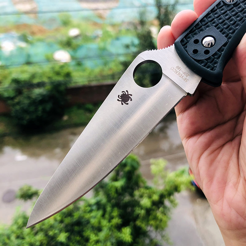 Spyderco C10PGRE ZDP-189 FRN尼龙手柄 1026