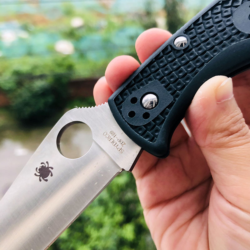 Spyderco C10PGRE ZDP-189 FRN尼龙手柄 1026
