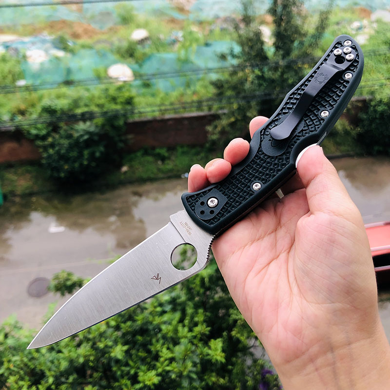 Spyderco C10PGRE ZDP-189 FRN尼龙手柄 1026