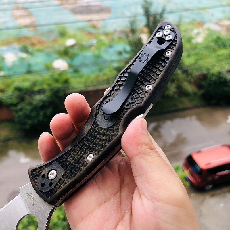 Spyderco C10ZFPGR VG10刃材 FRN尼龙手柄 690