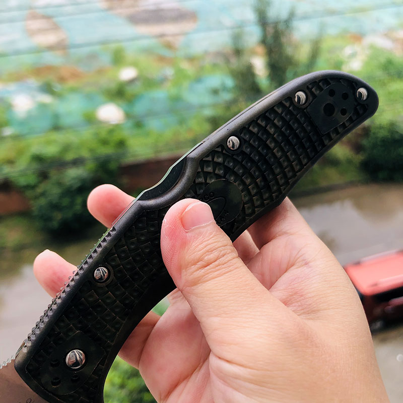 Spyderco C10ZFPGR VG10刃材 FRN尼龙手柄 690