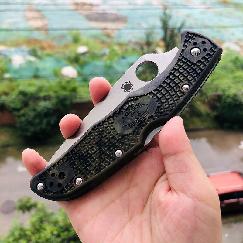 Spyderco C10ZFPGR VG10刃材 FRN尼龙手柄 690