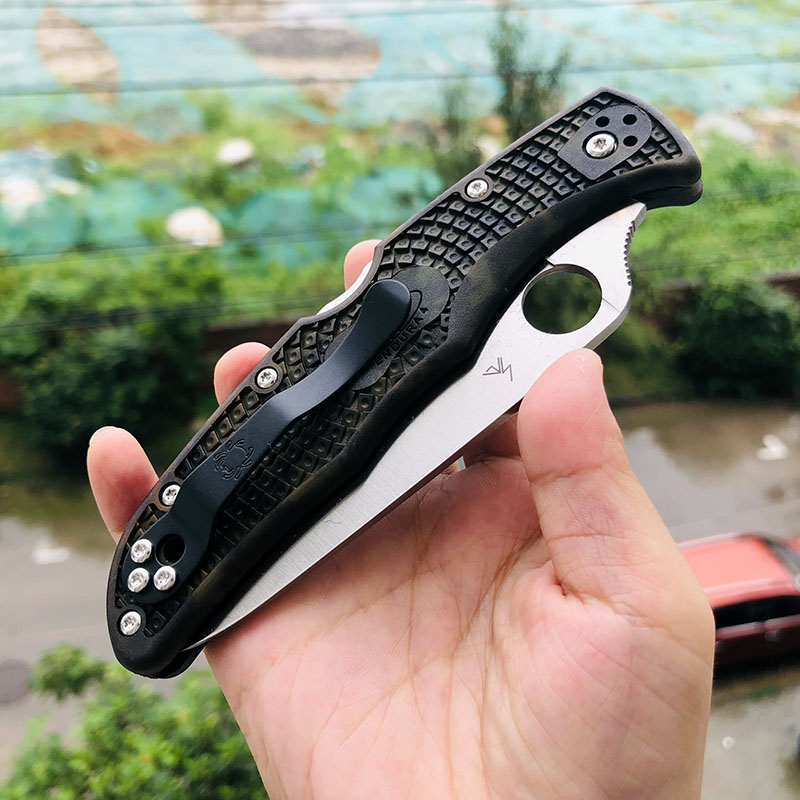 Spyderco C10ZFPGR VG10刃材 FRN尼龙手柄 690