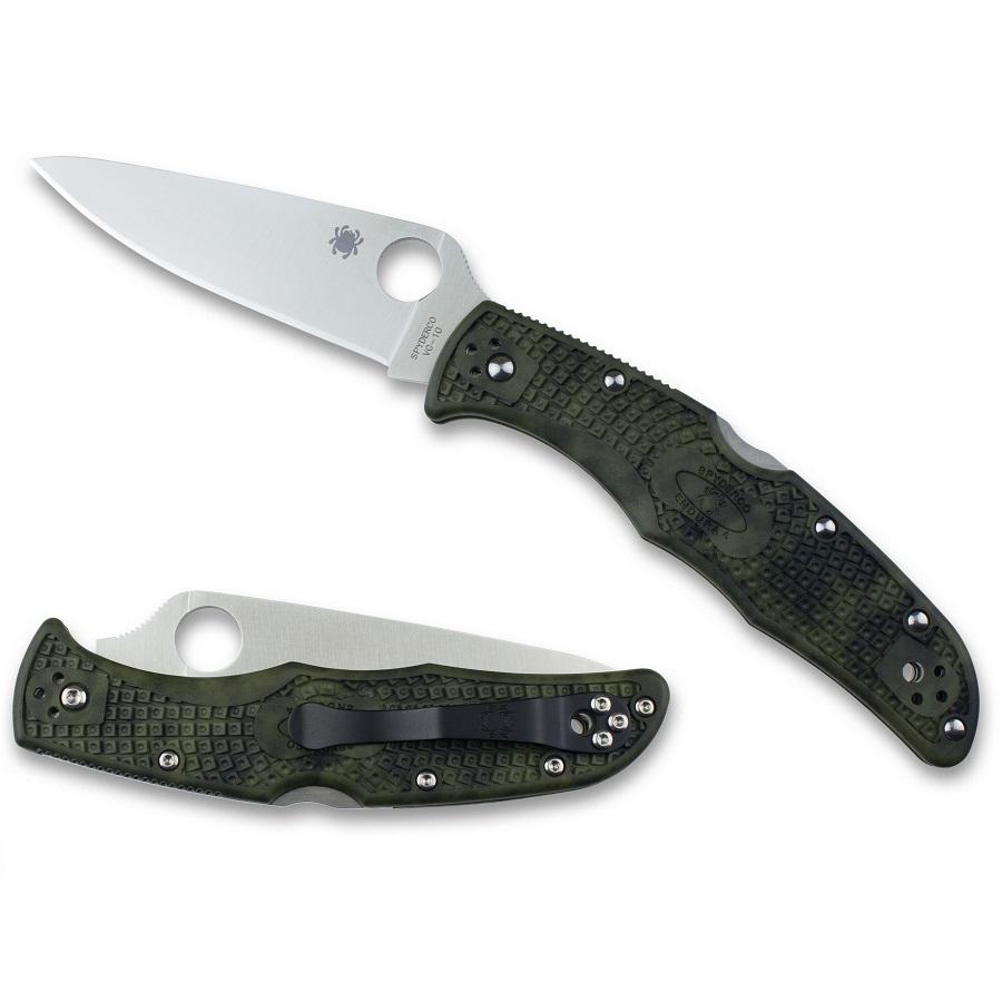 Spyderco C10ZFPGR VG10刃材 FRN尼龙手柄 690