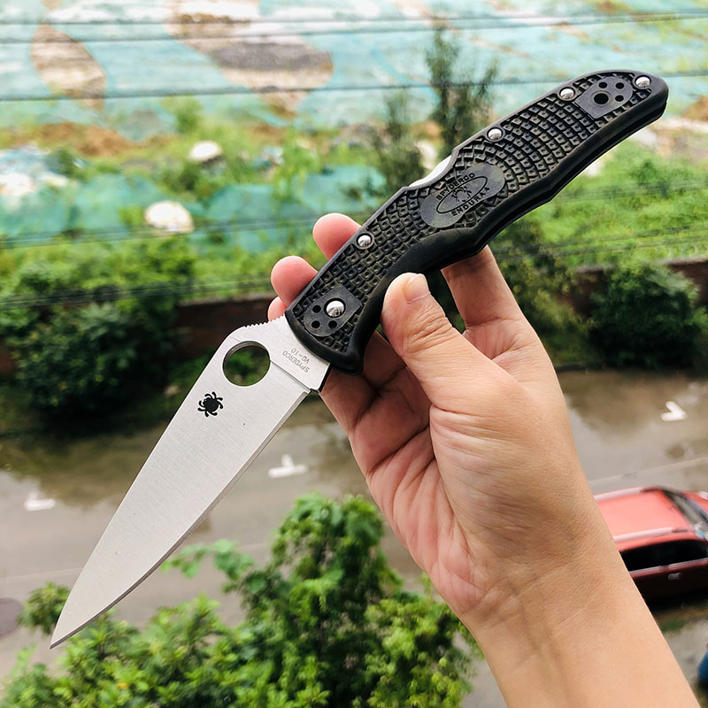 Spyderco C10ZFPGR VG10刃材 FRN尼龙手柄 690