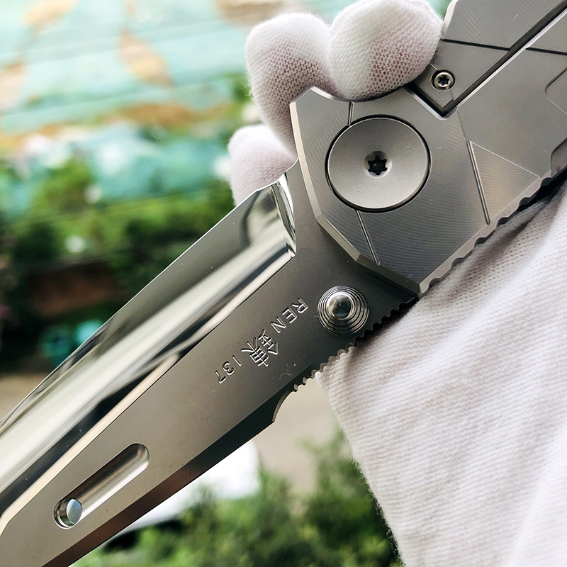 Rockstead REN-ZDP 日本花田洋 ZDP-189钢 錬 钛+碳纤维柄 13800